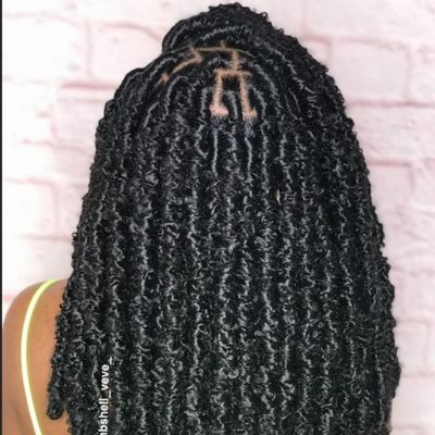 Artificial locs midback