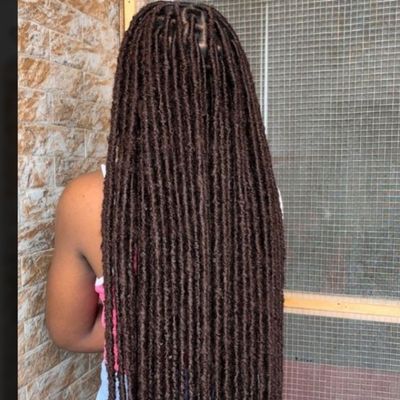 Artificial locs waist length